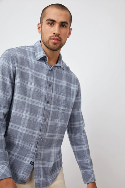 Rails Men's Lennox Shirt - Concrete Dust