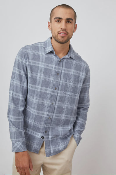 Rails Men's Lennox Shirt - Concrete Dust