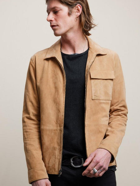 John Varvatos Milo Shirt Jacket - Clay
