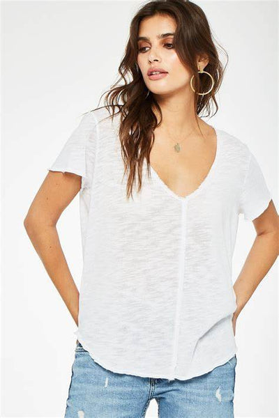 Project Social T Wearever S/S V-Neck Tee in White