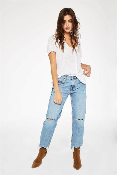 Project Social T Wearever S/S V-Neck Tee in White