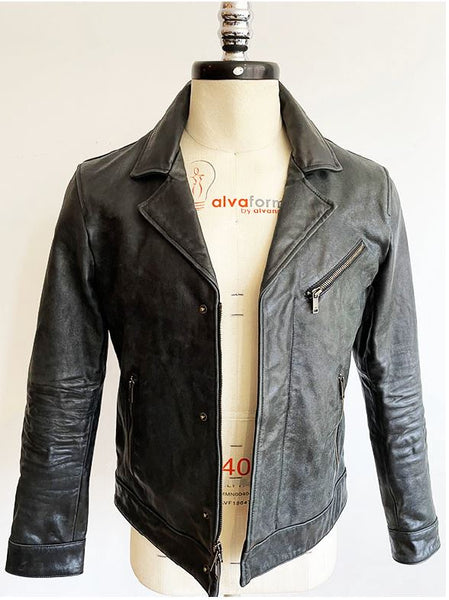 John Varvatos Oscar Leather Jacket - Black
