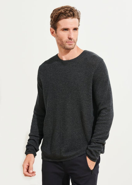 Patrick Assaraf Air Cashmere Sweater -  Shadow Melange
