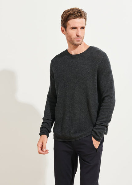 Patrick Assaraf Air Cashmere Sweater -  Shadow Melange