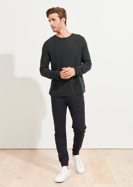 Patrick Assaraf Air Cashmere Sweater -  Shadow Melange