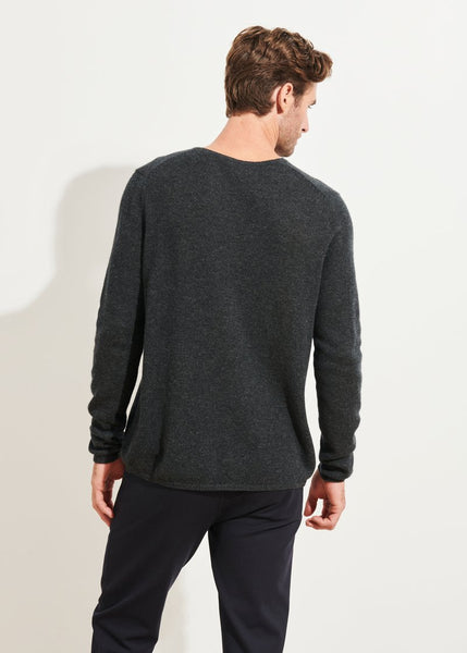 Patrick Assaraf Air Cashmere Sweater -  Shadow Melange