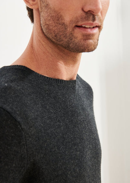 Patrick Assaraf Air Cashmere Sweater -  Shadow Melange