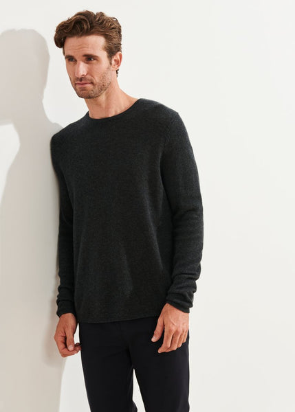 Patrick Assaraf Air Cashmere Sweater -  Shadow Melange