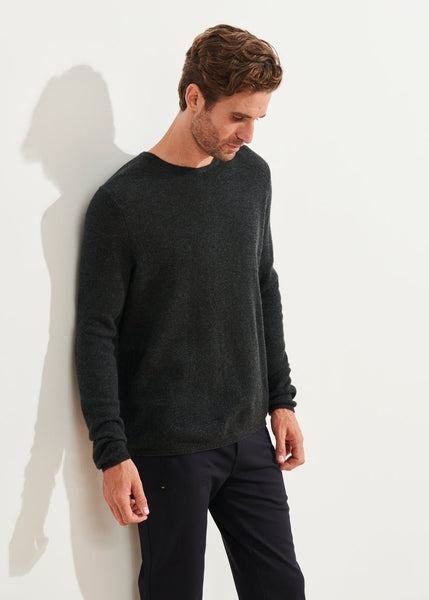 Patrick Assaraf Air Cashmere Sweater -  Shadow Melange