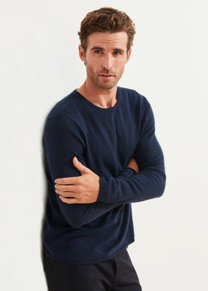Patrick Assaraf Air Cashmere Sweater - Midnight