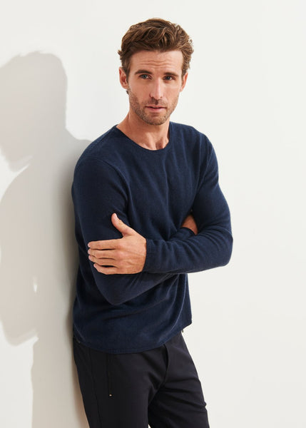 Patrick Assaraf Air Cashmere Sweater - Midnight