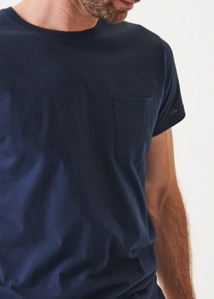 Patrick Assaraf Lightweight Pima Cotton T-Shirt - Galaxy Blue