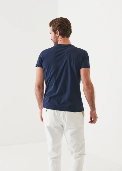 Patrick Assaraf Lightweight Pima Cotton T-Shirt - Galaxy Blue