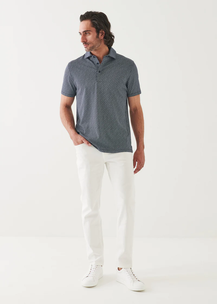 Patrick Assaraf SS Polo All Over Print - Midnight 06