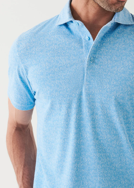 Patrick Assaraf SS Polo All Over Print - Mirage