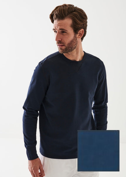 Patrick Assaraf Pima Cotton French Terry Sweatshirt - Danube