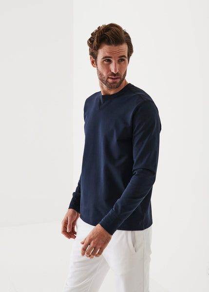 Patrick Assaraf Pima Cotton French Terry Sweatshirt - Danube