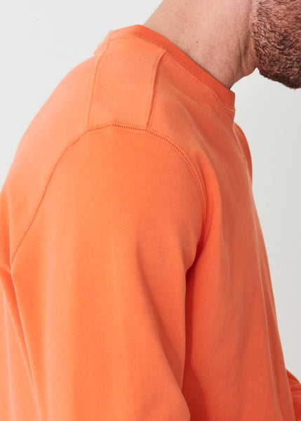 Patrick Assaraf Pima Cotton French Terry Sweatshirt - Tangelo