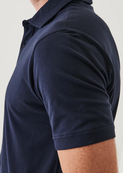 Patrick Assaraf Pima Cotton Button Front Shirt - Midnight