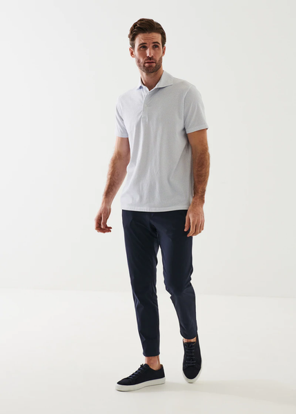 Patrick Assaraf SS Iconic Print Polo - White B