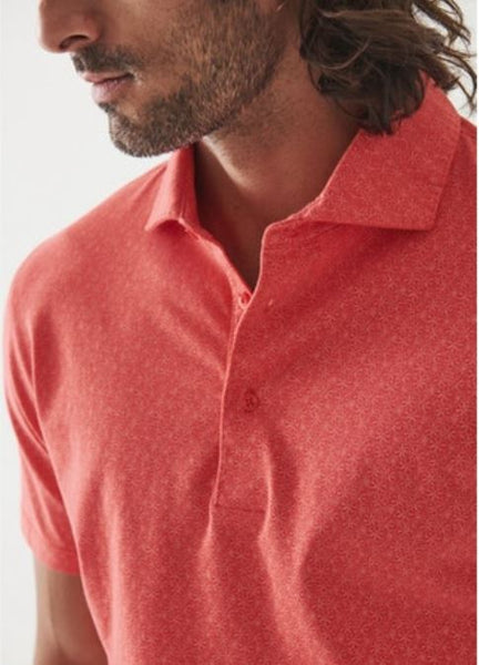 Patrick Assaraf SS Iconic Print Polo - Tanager Print