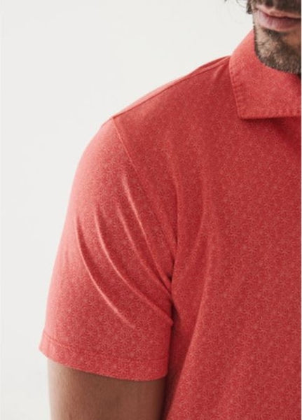 Patrick Assaraf SS Iconic Print Polo - Tanager Print