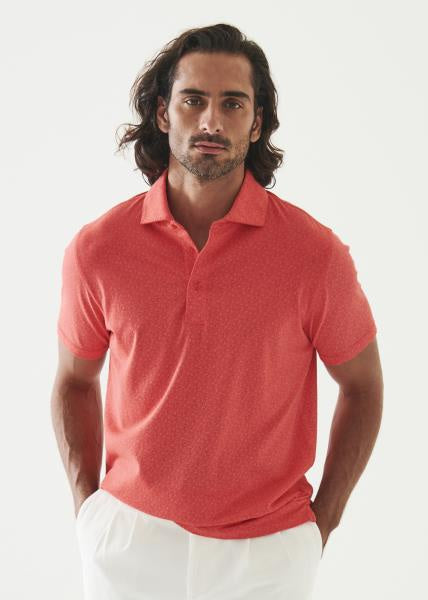 Patrick Assaraf SS Iconic Print Polo - Tanager Print