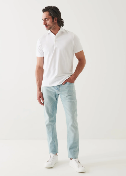 Patrick Assaraf SS Pima Stretch Polo - White