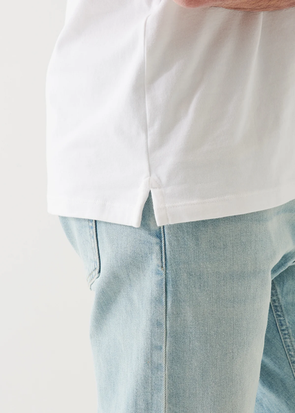 Patrick Assaraf SS Pima Stretch Polo - White