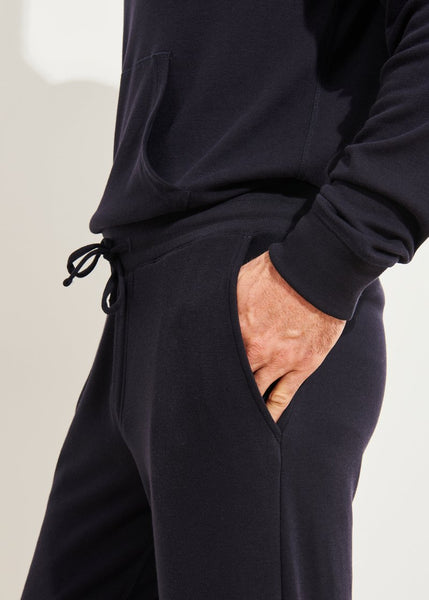 Patrick Assaraf Lounge Drawstring Jogger - Dark Navy
