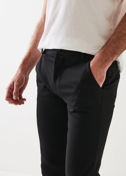 Patrick Assaraf Slim Stretch Chino - Black
