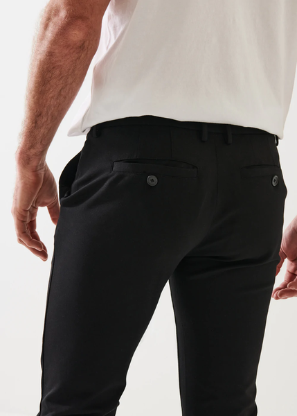 Patrick Assaraf Slim Stretch Chino - Black