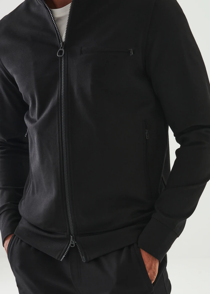 Patrick Assaraf Active Zip Track Jacket - Black