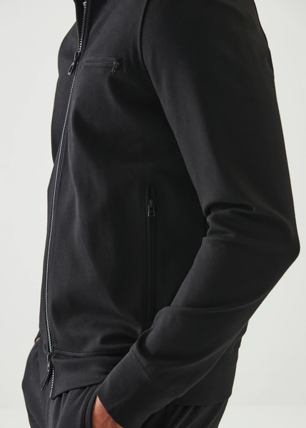 Patrick Assaraf Active Zip Track Jacket - Black