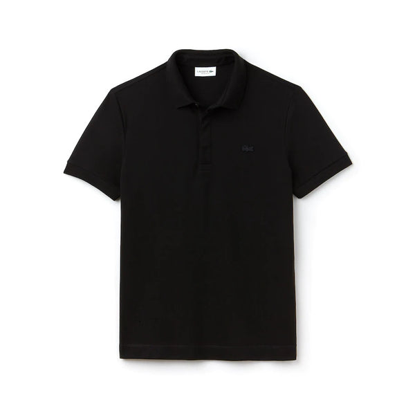 Lacoste Regular Fit Stretch Cotton Paris Polo - Black