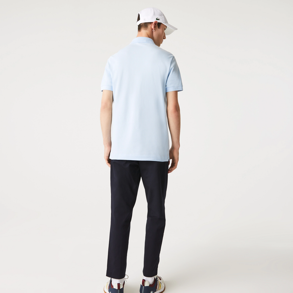 Lacoste Regular Fit Stretch Cotton Paris Polo - Light Blue
