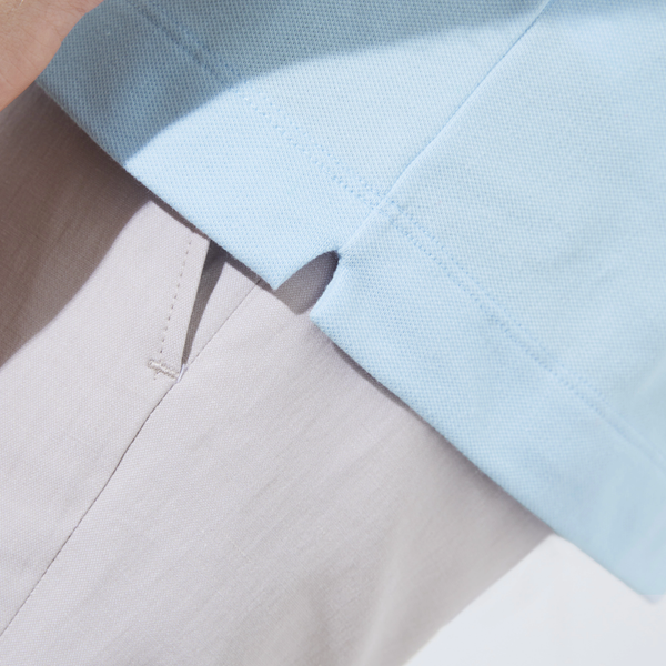 Lacoste Regular Fit Stretch Cotton Paris Polo - Light Blue