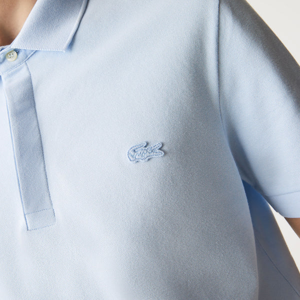 Lacoste Regular Fit Stretch Cotton Paris Polo - Light Blue