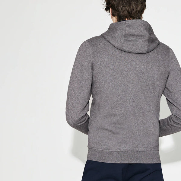 Lacoste SPORT Hoodie Fleece Tennis Sweatshirt - Navy & Grey