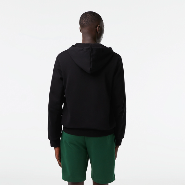 Lacoste Cotton Fleece Zip-up - Black