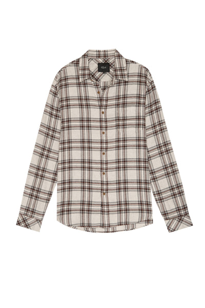 Rails Men's Sussex L/S - Oat Grey Brick