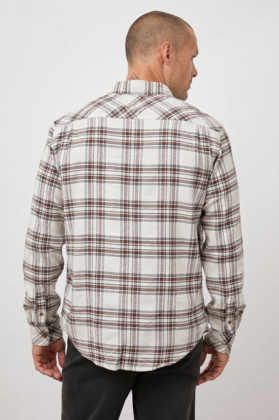 Rails Men's Sussex L/S - Oat Grey Brick