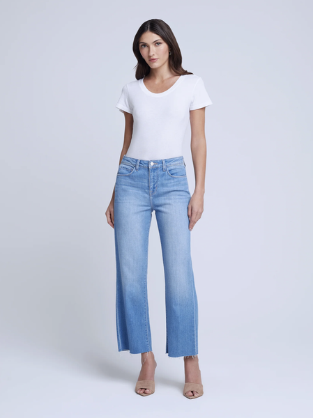 L'AGENCE Wanda Hi Rise Crop WideLeg BalHarb