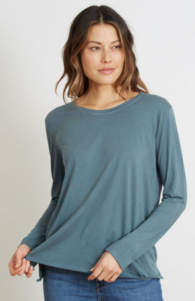 goodhYOUman Suzanne long sleeve t-shirt in Agave