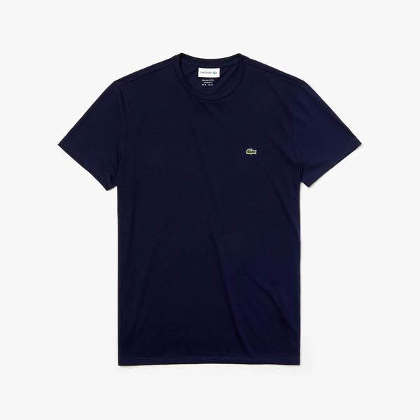 Lacoste Crew Neck Pima Cotton T-Shirt - Navy