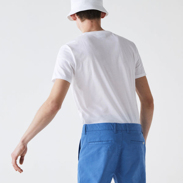 Lacoste V-neck Pima Cotton T-shirt - White