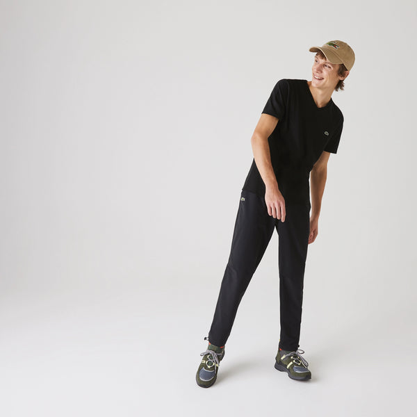 Lacoste V-neck Pima Cotton T-shirt - Black
