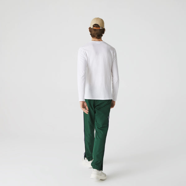 Lacoste Crew Neck Pima Cotton Jersey L/S T-shirt - White