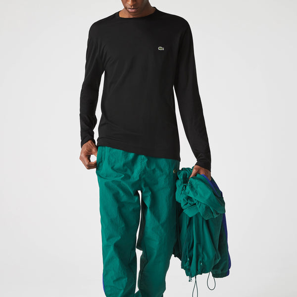 Lacoste Crew Neck Pima Cotton Jersey L/S T-shirt - Black