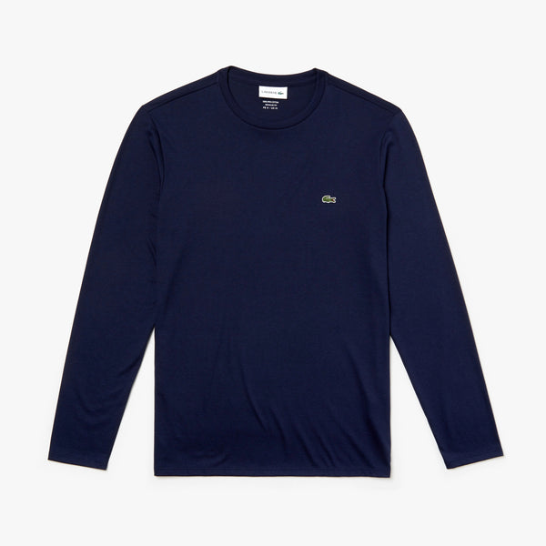 Lacoste Crew Neck Pima Cotton Jersey L/S T-shirt - Navy